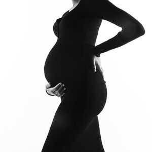 Wilfred Midi Black Dress